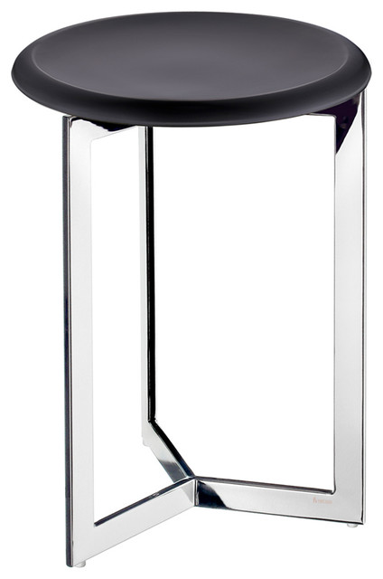 Outline Shower Stool Stainless Steel Black Werzalit Seat Outline Shower Stool Stainless Steel Black Werzalit Seat