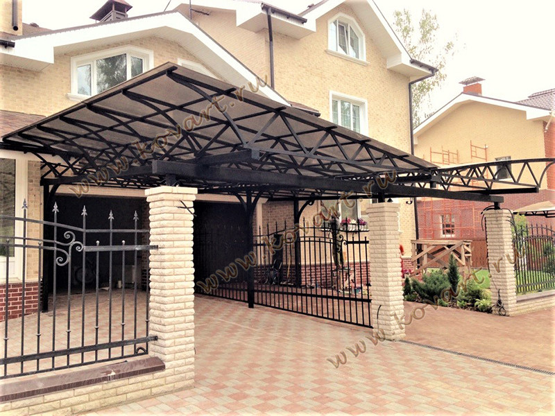 Кованые козырьки