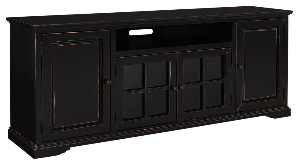 Hamilton TV Console, 82" Traditional Entertainment Centers And Tv