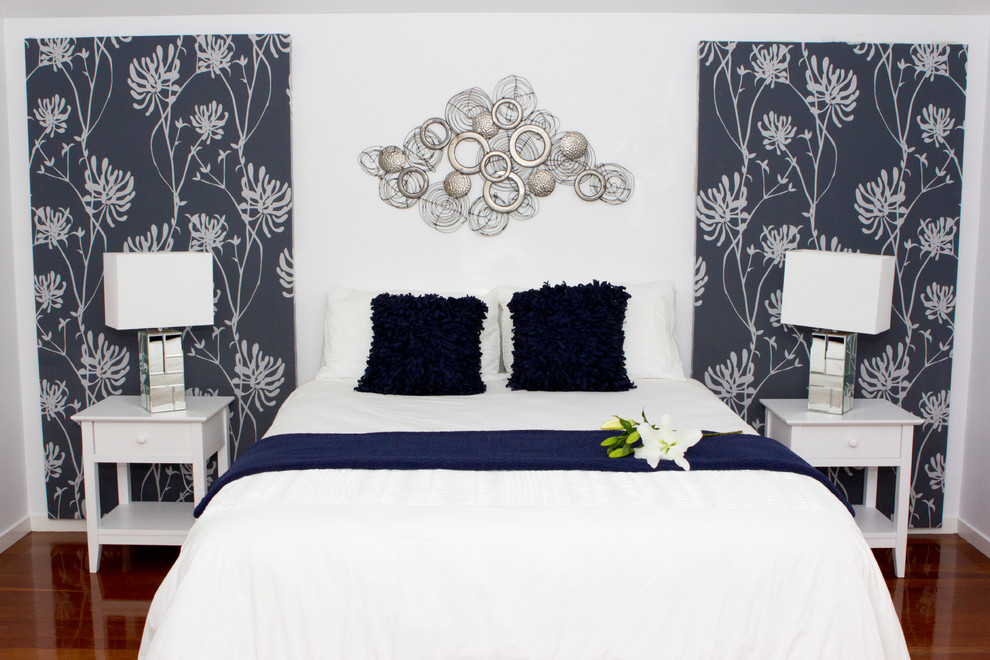 Design ideas for a beach style bedroom in Sunshine Coast.