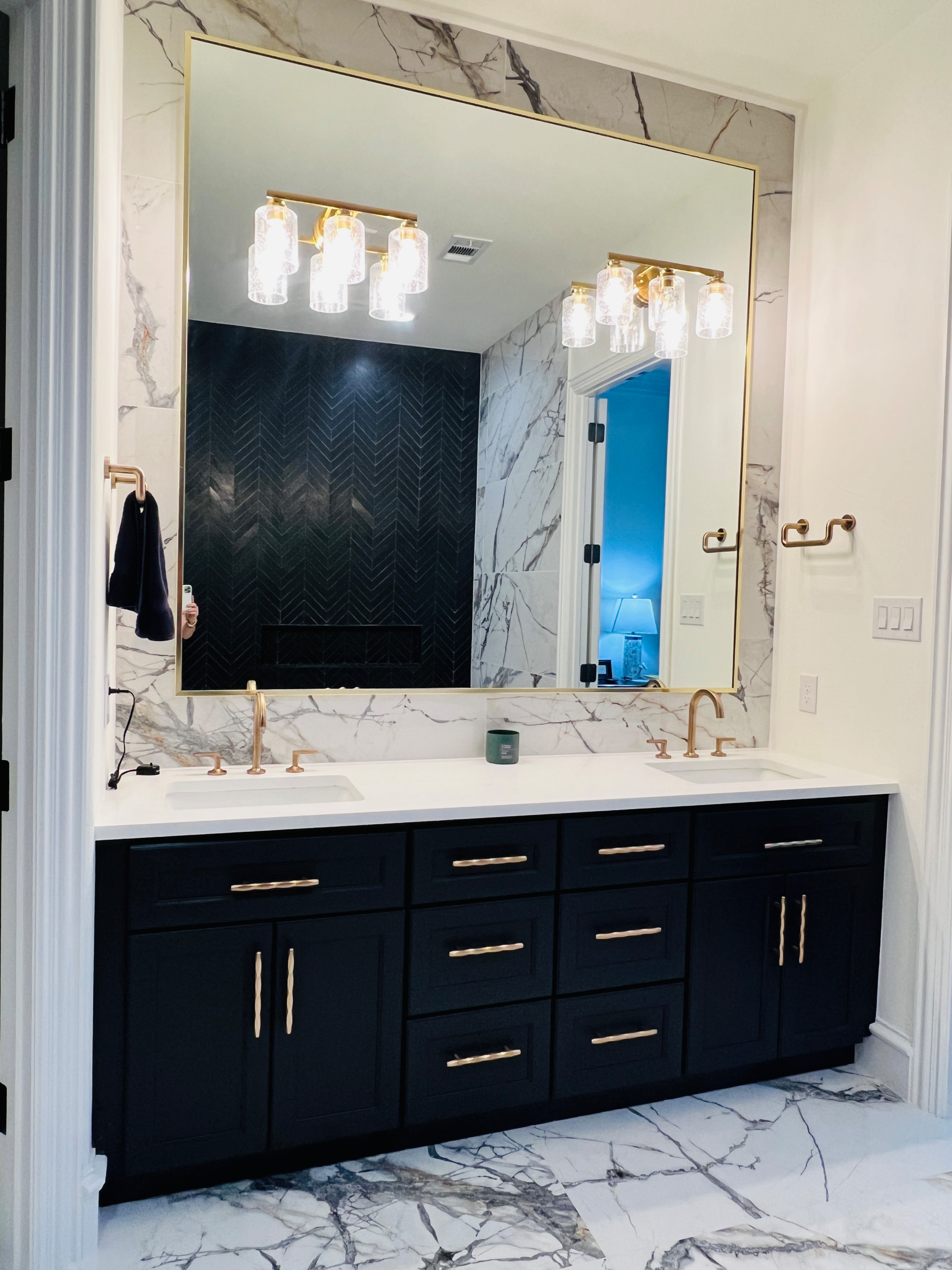 On the glam side Master Bath