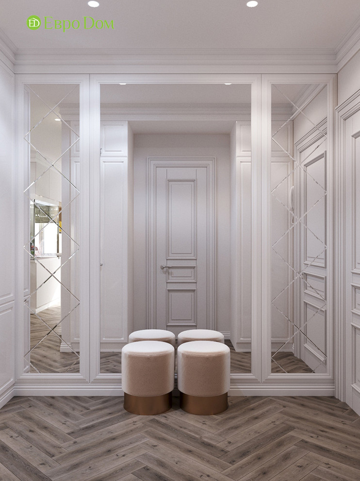 Дизайн четырехкомнатной квартиры 110 кв. м в стиле неоклассика. Фото проекта