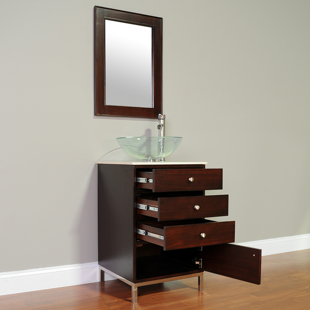 Example of a transitional bathroom design in Miami
