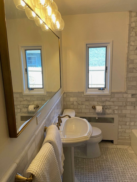 White Bathroom Design and Renovation