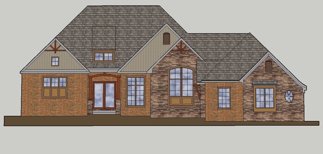 FRONT ELEVATION STUDY traditional