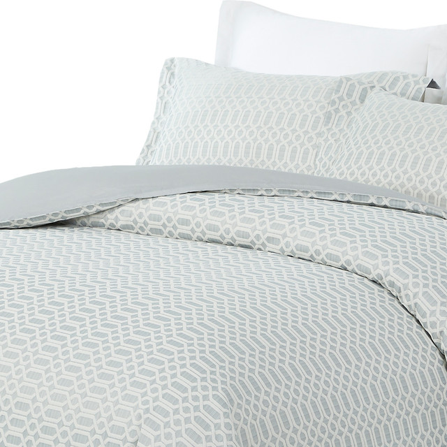 Natural Comfort Luxurious Cotton Duvet, Light Denim Duvet Cover Set