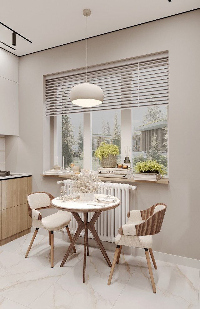 Дизайн ванной комнаты и кухни для молодой семьи