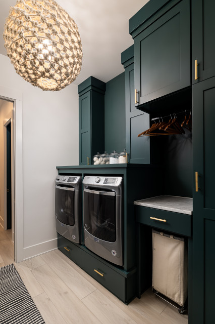E & W Home transitional-laundry-room