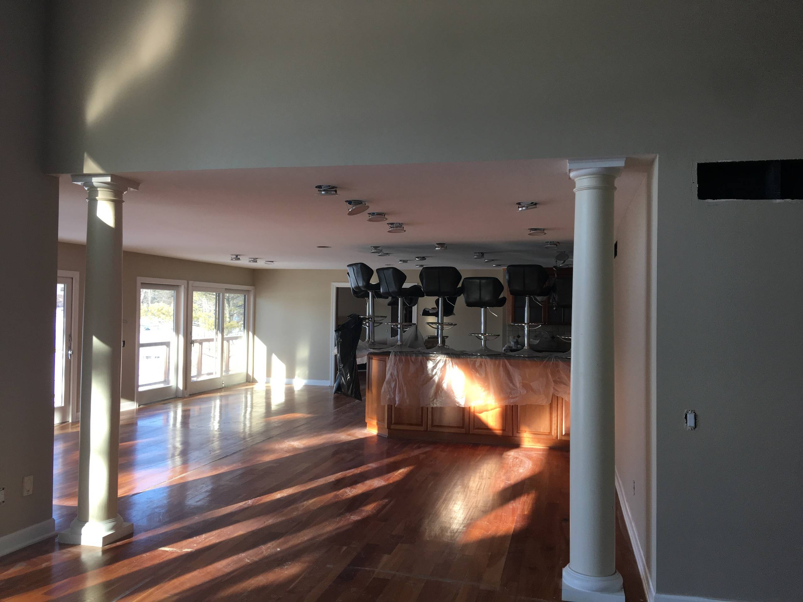 Oxbow lake hardwood flooring and windows