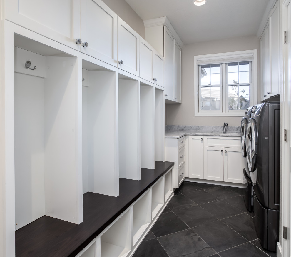Inspiration for a transitional laundry room in Denver.