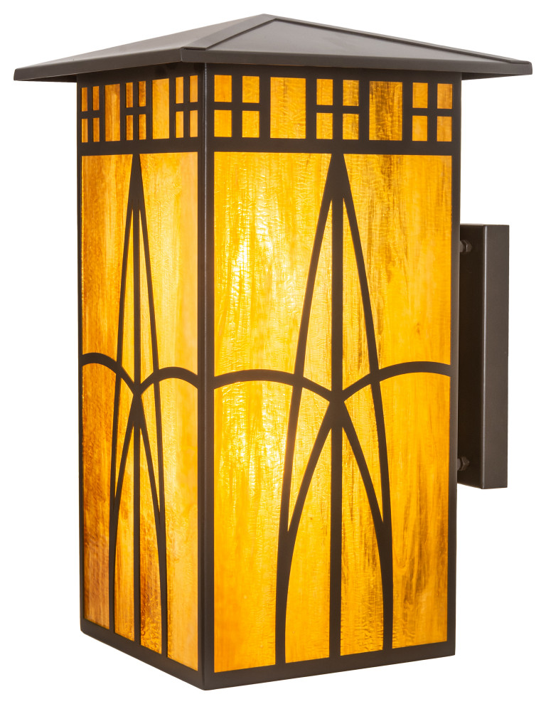 12"W Scottsdale Mission Wall Sconce Craftsman Wall Sconces by
