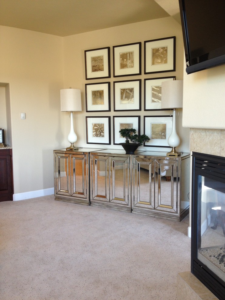Transitional home design photo in Denver