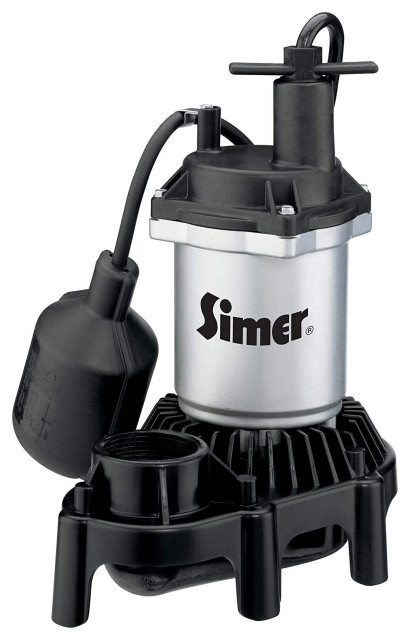 Simer 5020B 1/3 HP Pedestal Sump Pump 