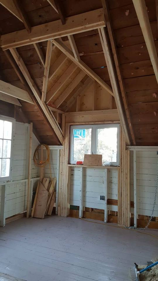 Dormers added in old house