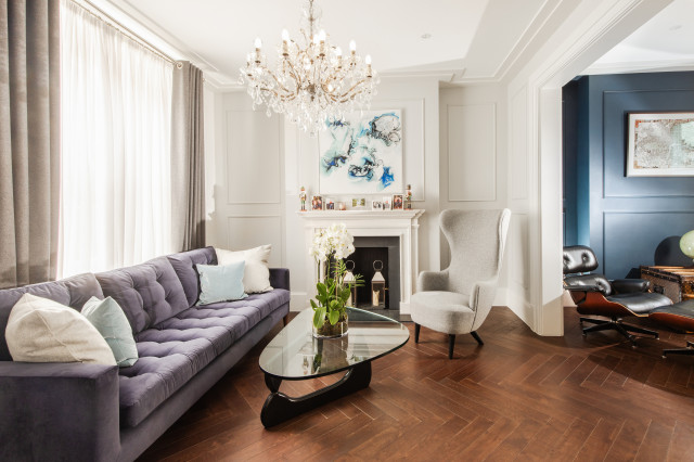 Chelsea Refurbishment sekelskiftes-vardagsrum