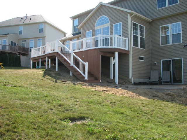 Deck With Walkout Basement Traditional Deck Cleveland By