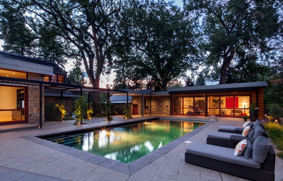 This is an example of a modern pool in Denver.