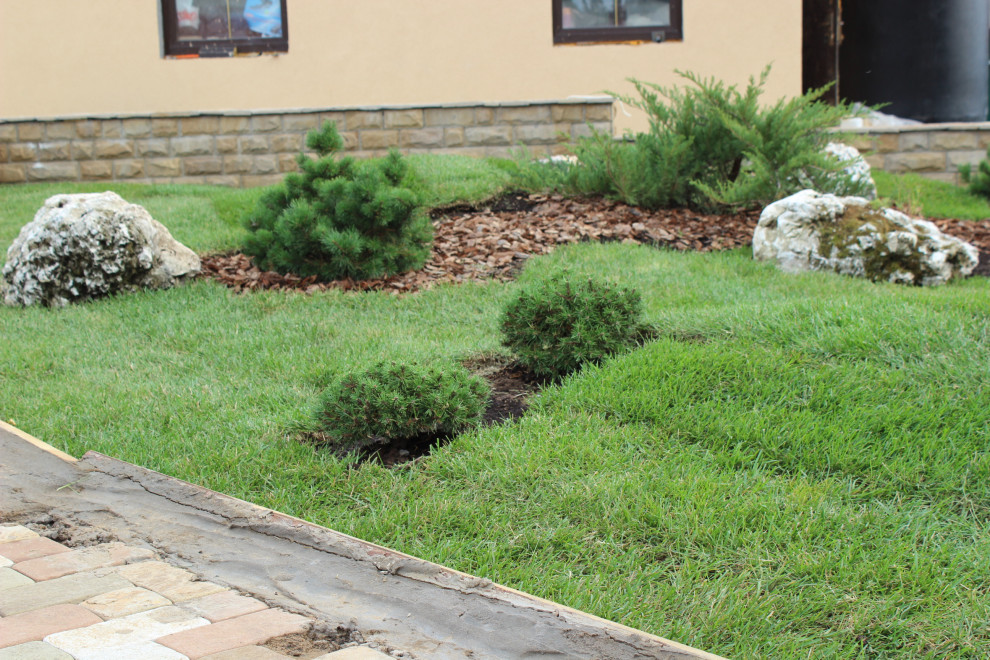 Ландшафтный дизайн участка в д. Зеленый камень (Ижевск)