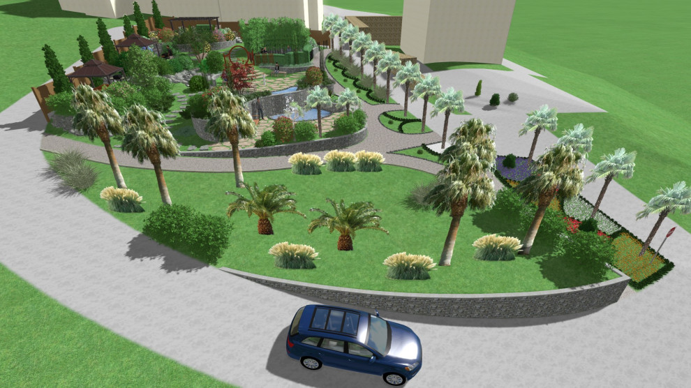 Общественная территория частной гостинницы