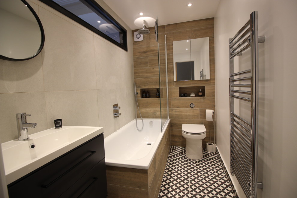 Inspiration for a contemporary bathroom in Sussex.