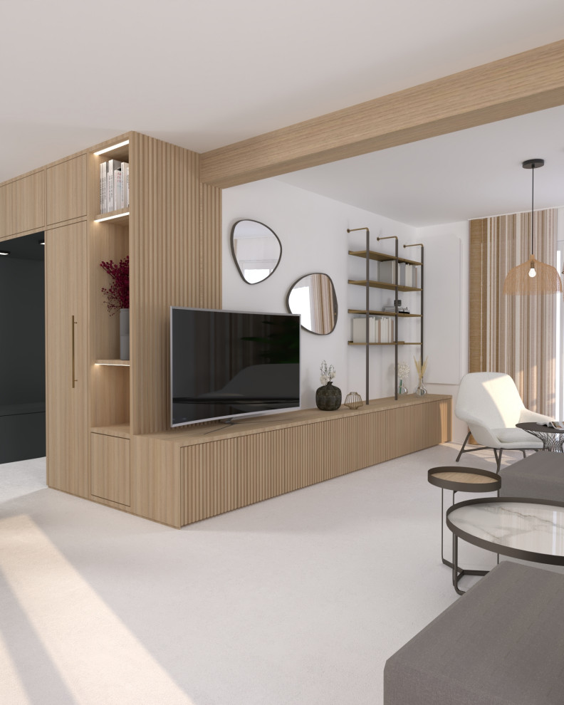 Aménagement complet d'un pavillon à Corbeil Modern Living Room Other by LADD by Nadège