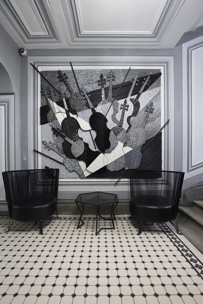 Мозаичное барельефное панно «Скрипка»