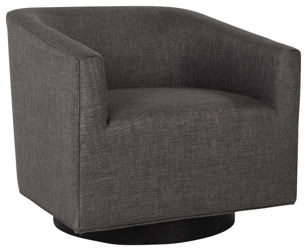 Leonard Swivel Accent Chair by Kosas Home Transitional Armchairs And Accent Chairs by