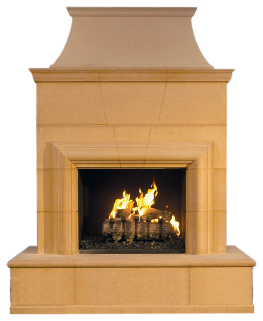 Cordova Outdoor Fireplace Cafe Blanco Propane Vented