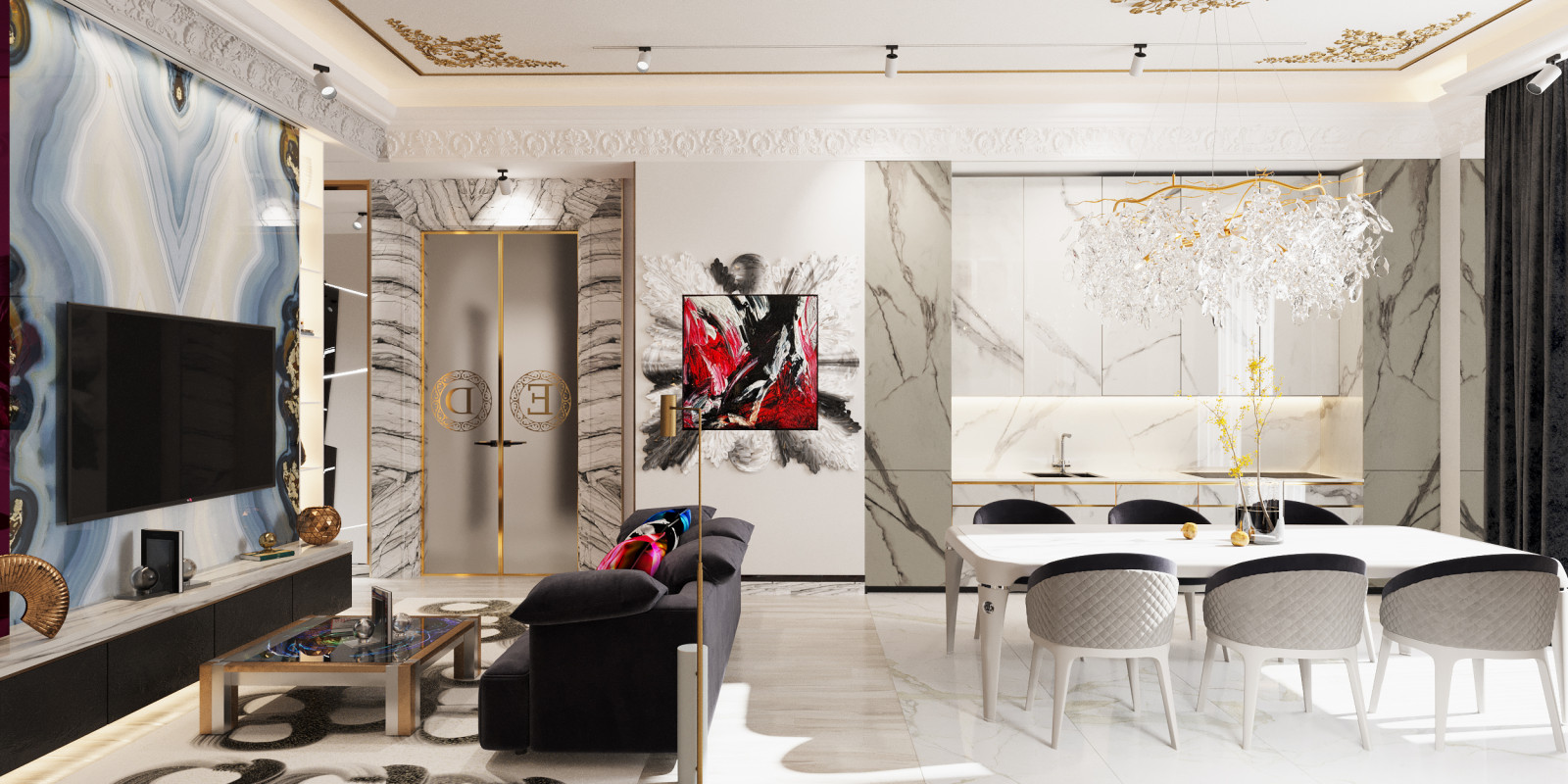 Многомерный интерьер как искусство.