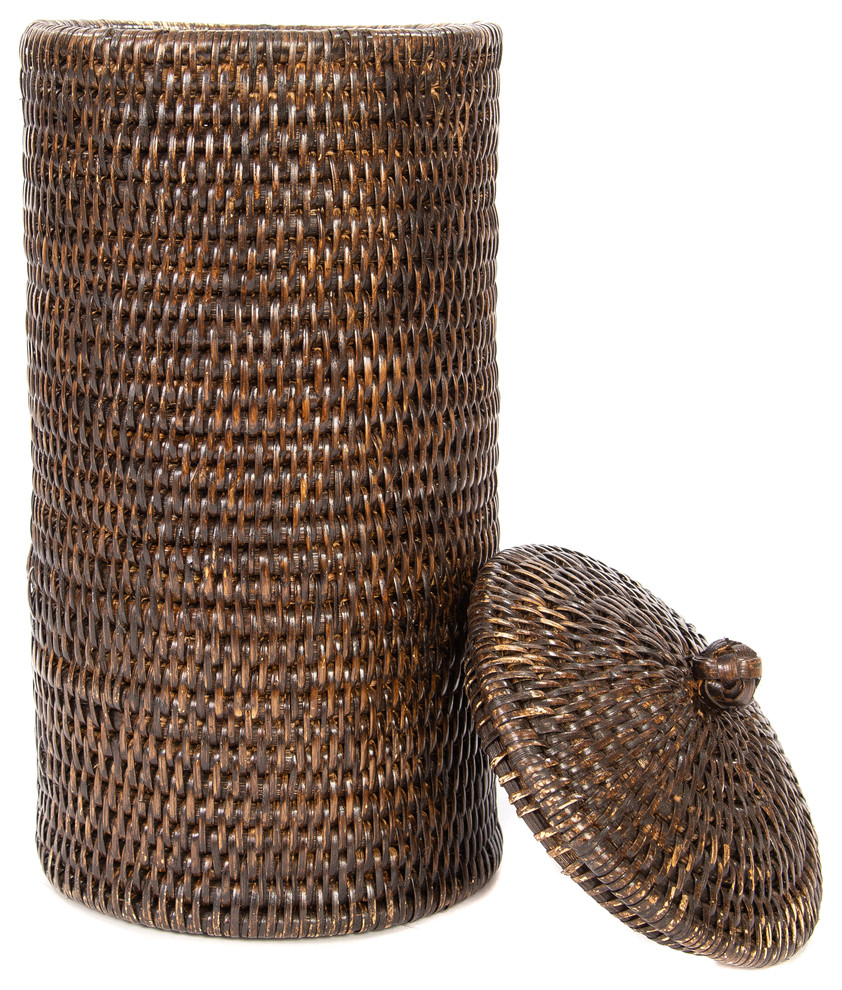 Artifacts Rattan Double Toilet Roll Holder Tropical Toilet Paper
