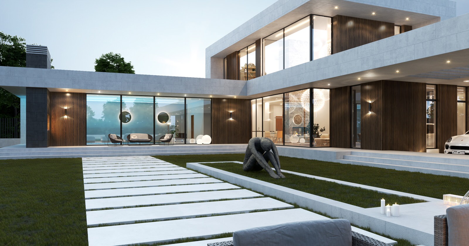 Частный жилой дом с бассейном