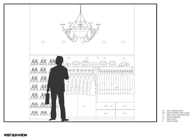 Master Closet transitional-interior-elevation