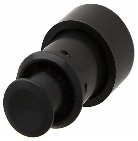 Hafele Push Button Knob Plastic Black Rustic Cabinet And