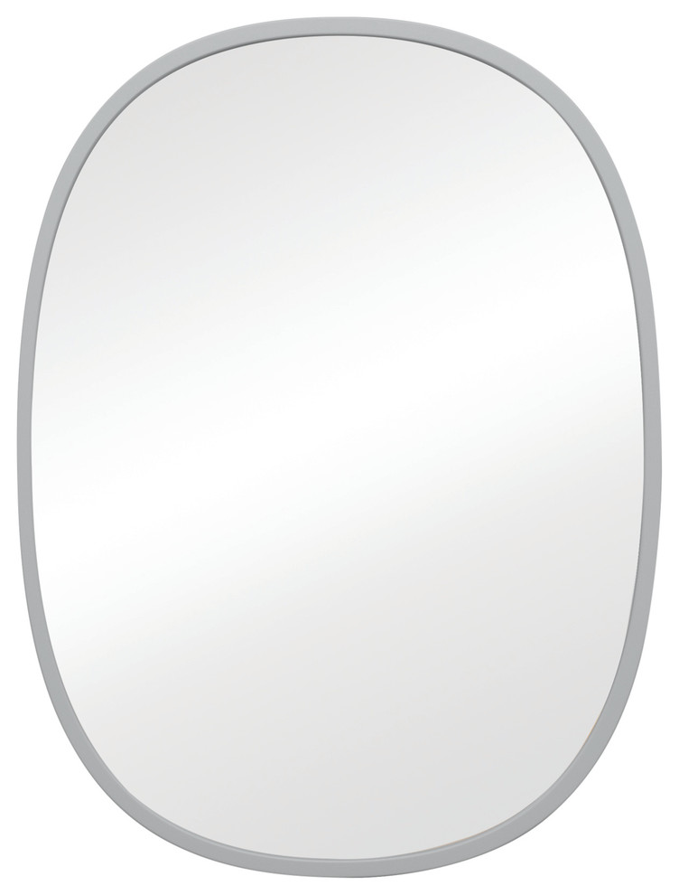 Hub Mirror Oval 18""x24" Transitional Wall Mirrors by Umbra Houzz