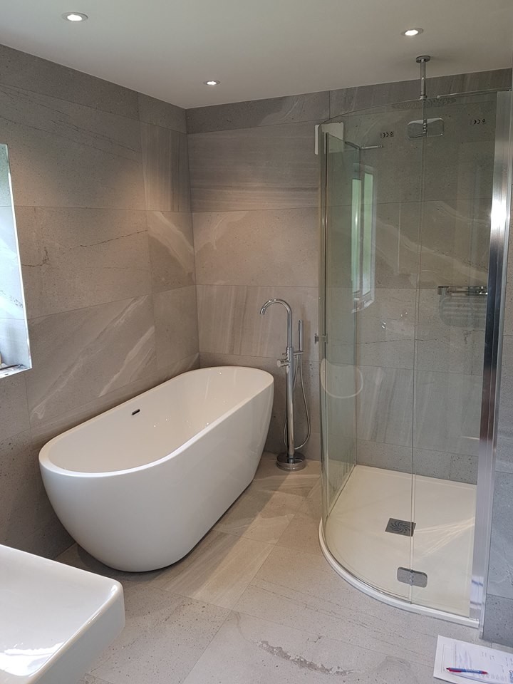 Photo of a mid-sized contemporary bathroom in Other.