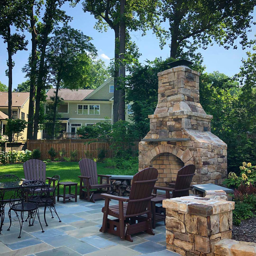 Chimney and Patio