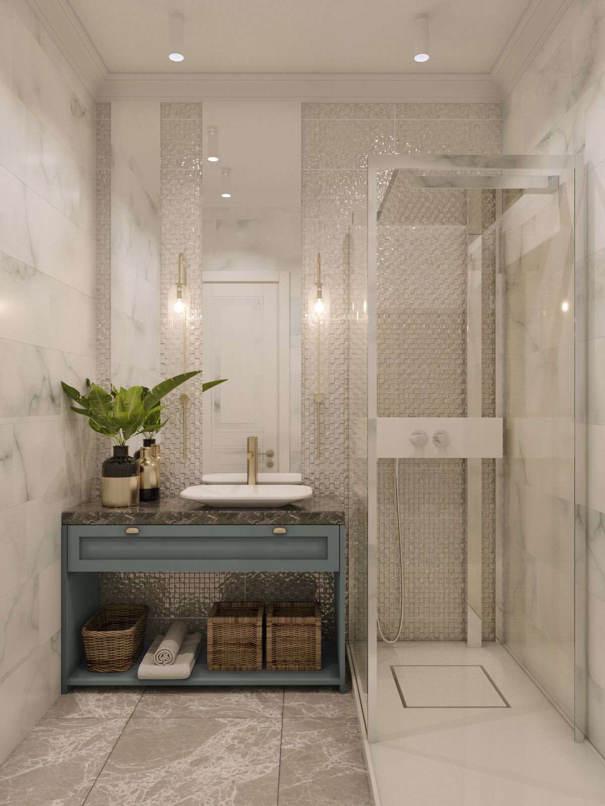 Мягкий эклектичный интерьер квартиры 205 кв.м.