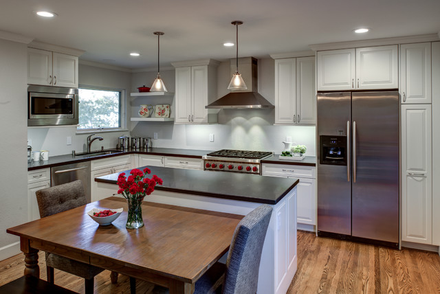 Transitional Versatility Designed By Janis Manacsa traditional-kitchen