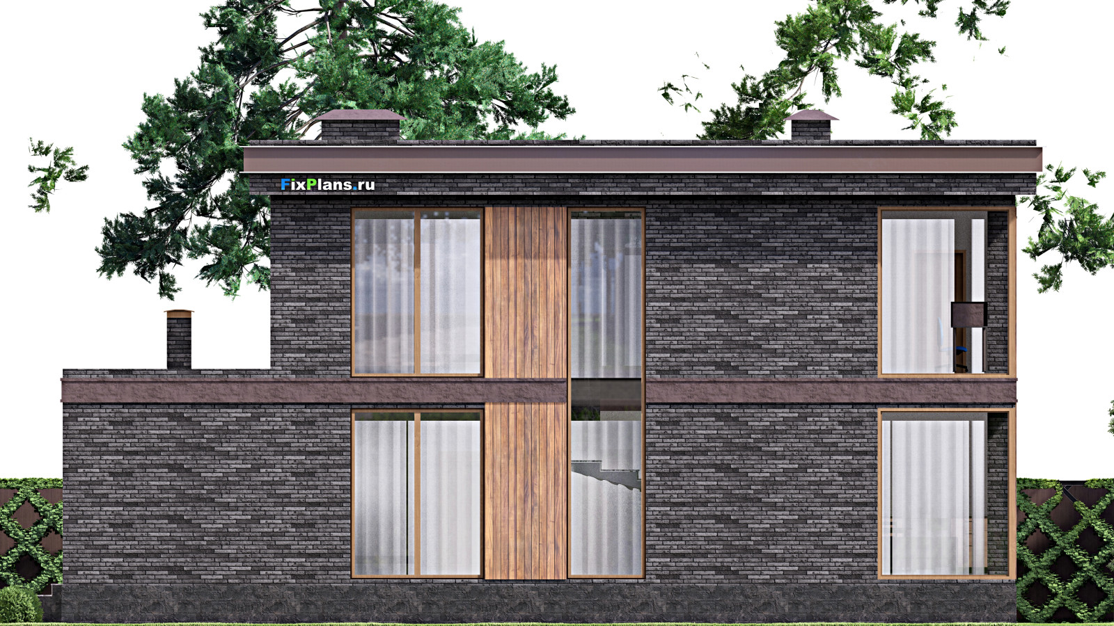 Проект двухэтажного дома 16х17 м S401м2 F-14651