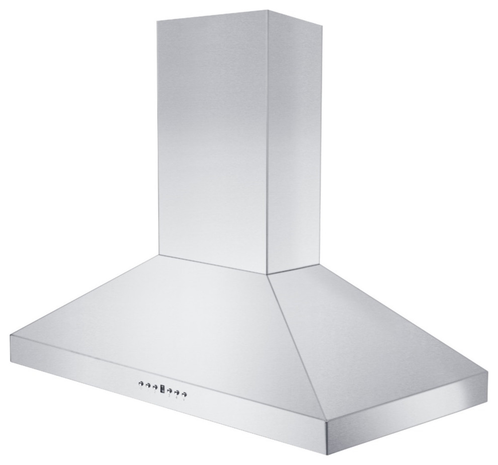 ZLINE 42" Wall Mount Range Hood, Stainless Steel, KL342 Contemporary Range Hoods And Vents