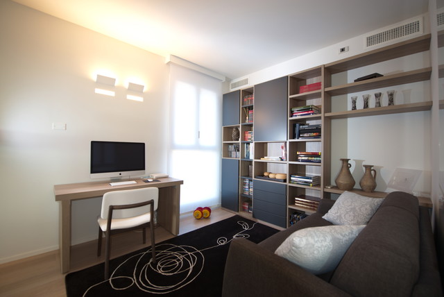 Progetto di un attico moderno contemporary-home-office