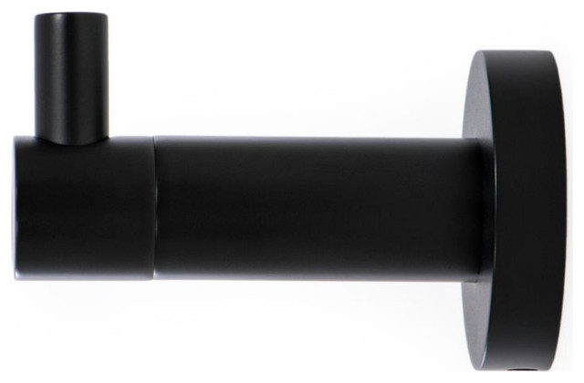 Italia Florence Series set of 2 Robe Hooks in Matte Black - Modern ...