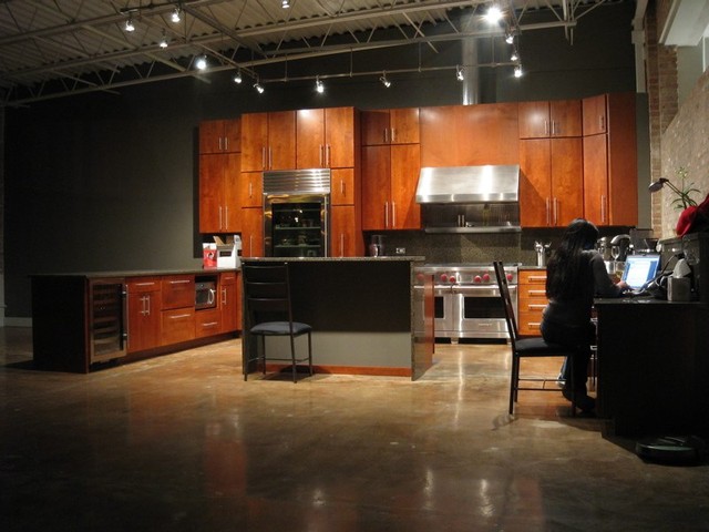 Tnted And Sealed Concrete Floor In Chicago Loft