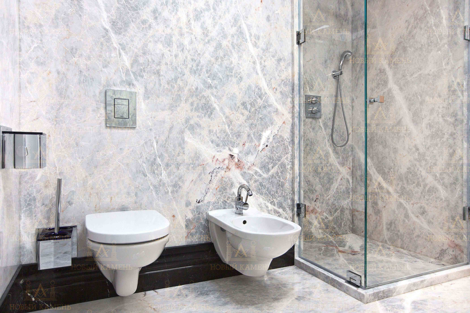 Мрамор в ванной комнате