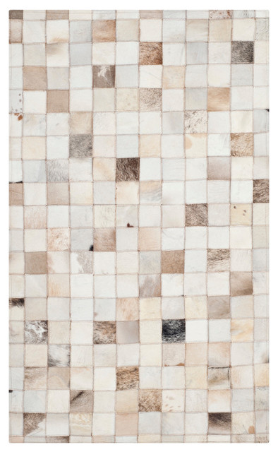 Sadie Cowhide Patchwork Floor Rug Eclectic Floor Rugs By