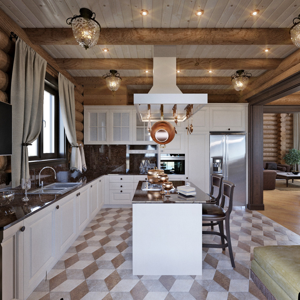 Интерьер загородного деревянного дома