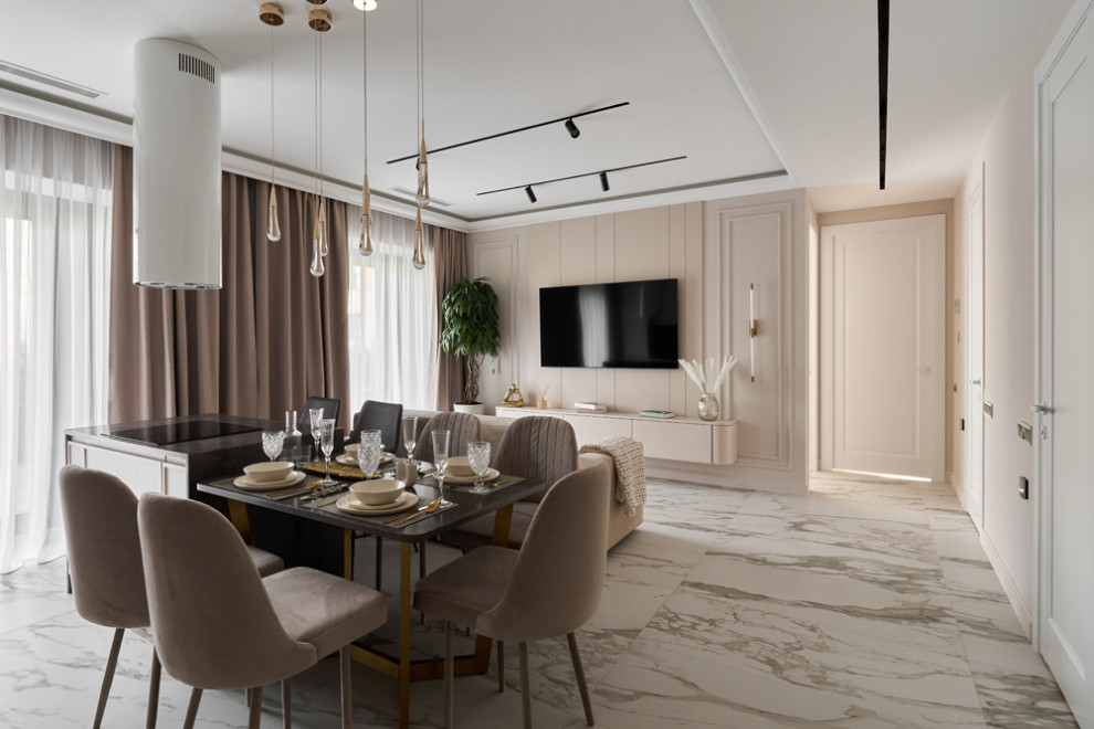 Евро 4-комнатная квартира 130 кв/м с террасой в ЖК «D1»