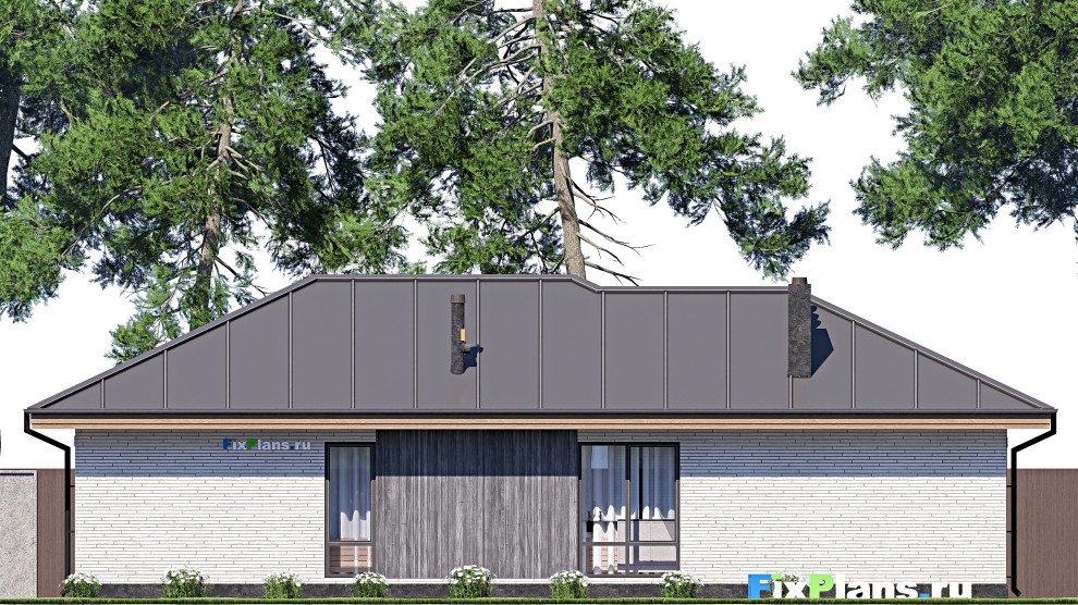 Проект одноэтажного дома 10х16м S99м2 F-18089