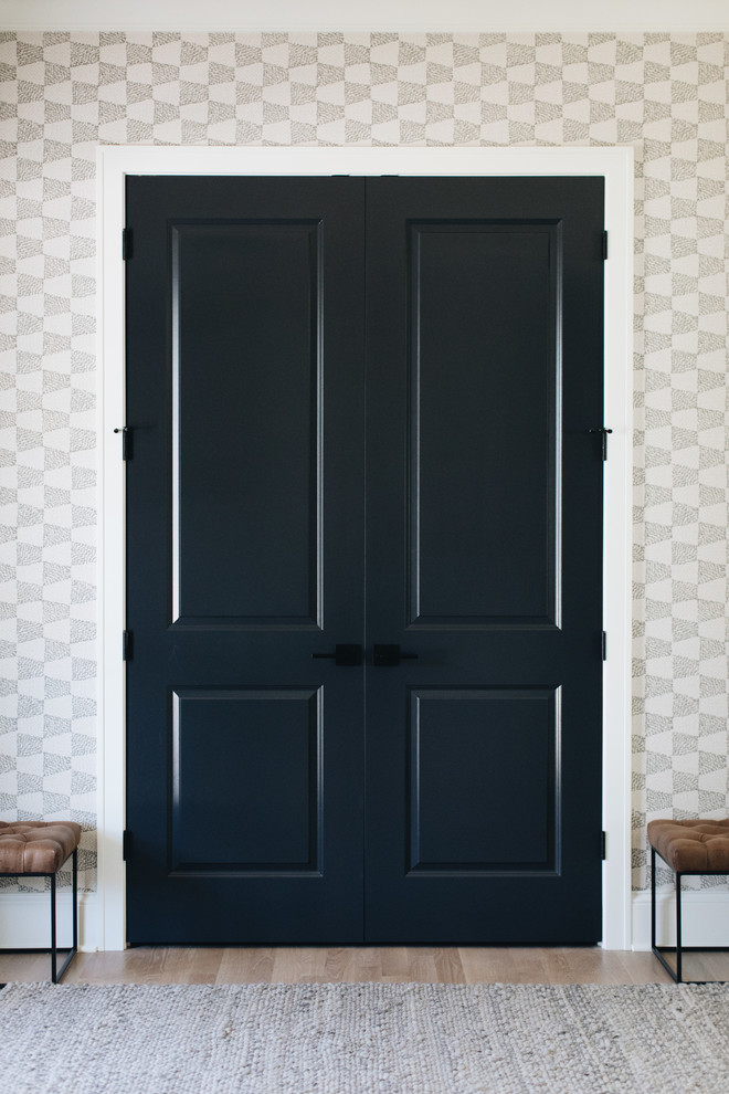 Inspiration for a transitional entryway remodel in Chicago