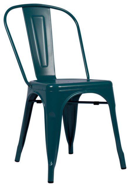 Bastille Side Chair, Dark Teal Blue, Indoor and Outdoor use